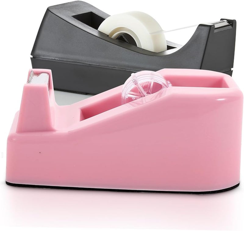Portable Tape Dispenser With Easy Cut Blade Cherry Blossom Pink For Office Home - Image 4